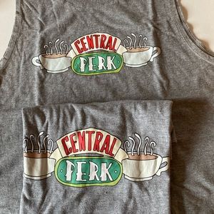 Friends bundle t shirt, tank top, new slippers, mug